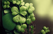 Happy Patrick's Day. Banner. Copy space. generative AI