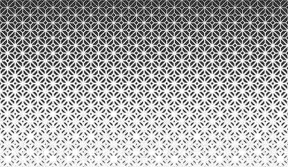 Monochrome geometric seamless pattern with gradient. Repeating texture for wallpaper, textile, fabric, web site backdrop, wrapping paper, background. Vector template