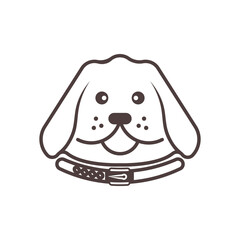 Sticker - Dog logo vector design icon