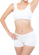 © NT_studio - Closeup asian woman beautiful body diet with fit, model girl weight slim with cellulite or calories, health and wellness concept.