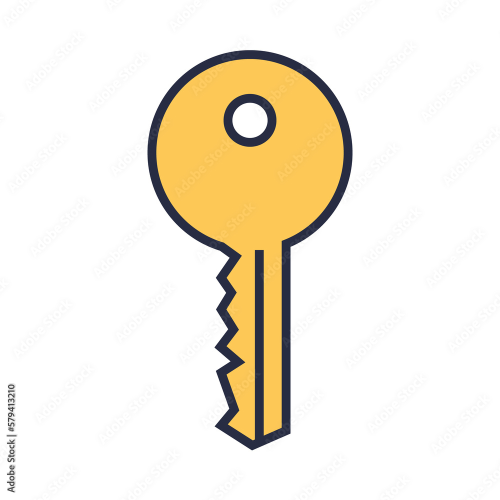 key icon png image with transparent background Stock Illustration ...