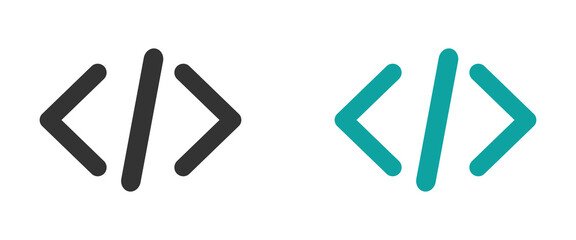 Code vector icons