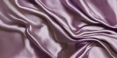 silk fabric light purple, satin fabric, textured background for presentation, silk clothe folds, silk fabric texture, AI generated