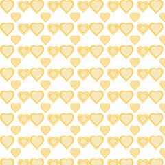 Poster - heart shaped cookies pattern