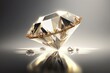 Diamant und funkelnde Kristalle - Studio  Gegenlicht - Generative AI