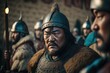 Genghis Khan, the Fierce and Mighty Conqueror, Leader of the Mongol Empire. Generative AI