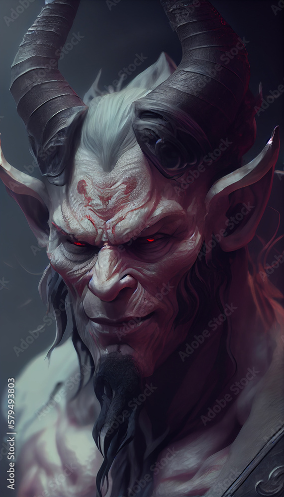 Demon, devil, evil. AI generative content の Stock イラスト