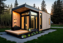 Modern Tiny Home Designs: AI-Generated Renderings Of Rustic, Cozy, And Sustainable Tiny Houses