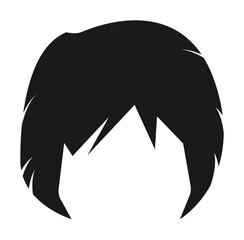 Sticker - hair, woman, haircut bob icon