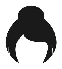 Poster - hair, woman, haircut bun icon