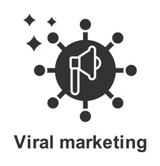 Wall Mural - Online marketing, viral marketing icon