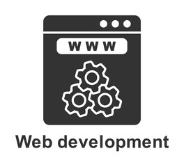 Wall Mural - online marketing, web development icon