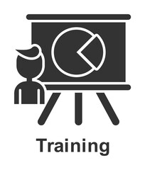Wall Mural - online marketing, training icon