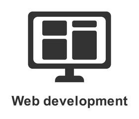 Wall Mural - online marketing, web development icon