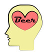 © gunayaliyeva - think about beer colored sketch style icon
