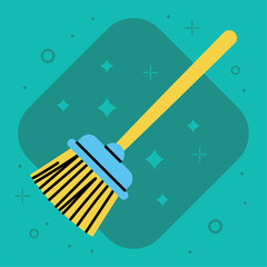 Wall Mural - broom house keeping tool