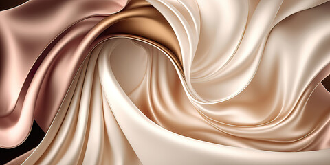abstract smooth silk background, generative ai