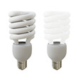 3d rendering cfl compact fluorescent lamp modern bulb spiral perspective view