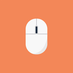 Vector illustration of computer mouse icon, computer control.