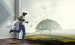 © Sergey Nivens - Man wearing virtual reality goggles