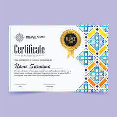 Wall Mural - Achievement certificate best award diploma