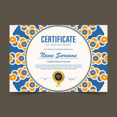 Wall Mural - Achievement certificate best award diploma
