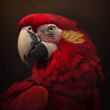 Very Beautiful Colorful Parrot For Wall Frame Or Another Project