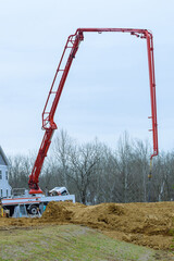 Poster - elephant crane or concrete pump crane job tube