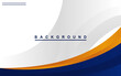 © MochRibut - vector simple white business background with blue border