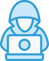Hacker Vector Icon Design Illustration