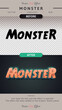 © rwgusev - Monster - Editable Text Effect, Font Style