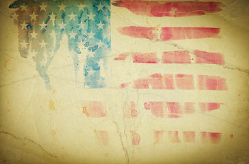 Wall Mural - Grunge USA Flag background texture