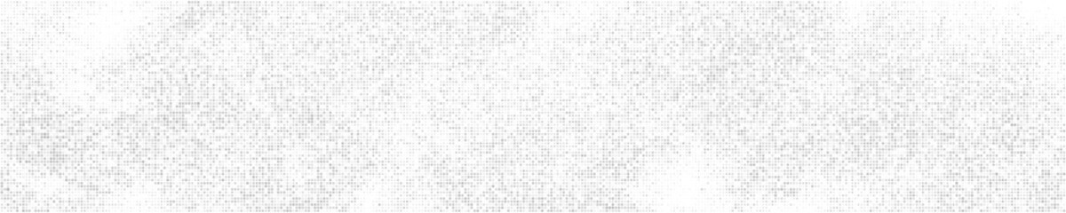 white and grey halftone dotted. panoramic background. abstract polka dots pattern. pop art style bac