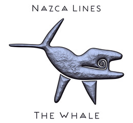 Geoglyph of the killer whale from Nazca