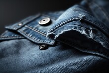 A Button On The Back Of A Pair Of Jeans, Generative AI