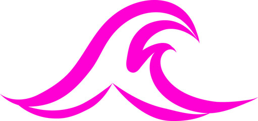 Sticker - Pink wave