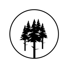 black tree icon. suitable for website, logo, symbol, illustration, web, banner, poster.