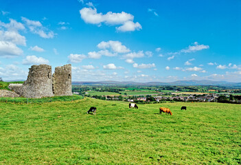 Harry Avery’s Castle above the Strule valley S.W. of Newtownstewart, Co. Tyrone, Ireland. 14th century Gaelic stone stronghold