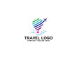 travel logo with editable vector files