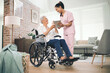 © Nicholas Felix/peopleimages.com - Ive captured all your big moments. Shot of a young nurse sharing information from her digital tablet with an older woman in a wheelchair.
