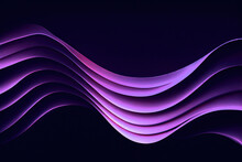 Abstract Lilac Background With Smooth Shapes. Generative AI