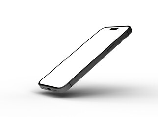 Poster - Mockup - mobile smartphone device digital isolated 3d