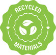 © NK - Recycled materials illustration icon, logo, badge or label