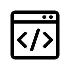 coding icon for your website design, logo, app, UI. 