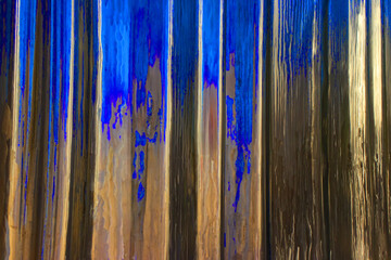 Wall Mural - Glass Pattern #5 - Steel reflections in blue