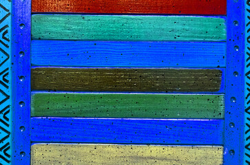 Wall Mural - Wood Pattern #7 - Blue and red pastel colors#8