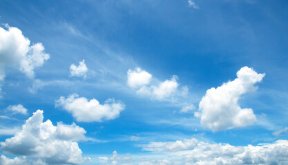 Wall Mural - blue sky white clouds