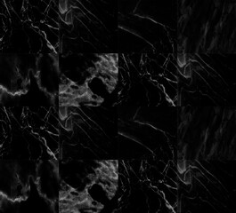 Wall Mural - black marble texture abstract background pattern or marble tile wall.