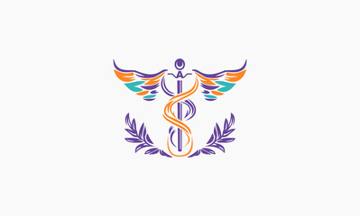 Wall Mural - medical company business logo