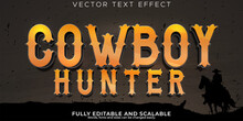 Cowboy Wild Text Effect, Editable West And Texas Text Style